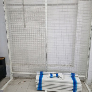 아이스크림진열대 무인매장창업 벽면형 냉동고진열대 선반 아이보리 이미지