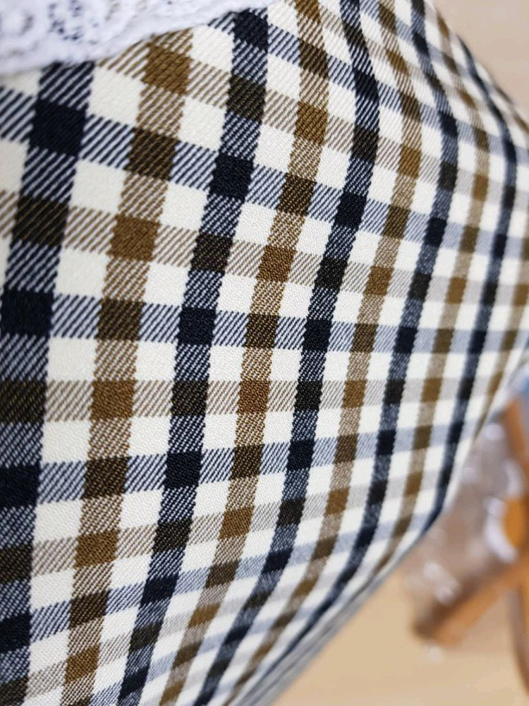 고퀄 탄탄 체크 자수스판남방 새상품(66반까지)--5