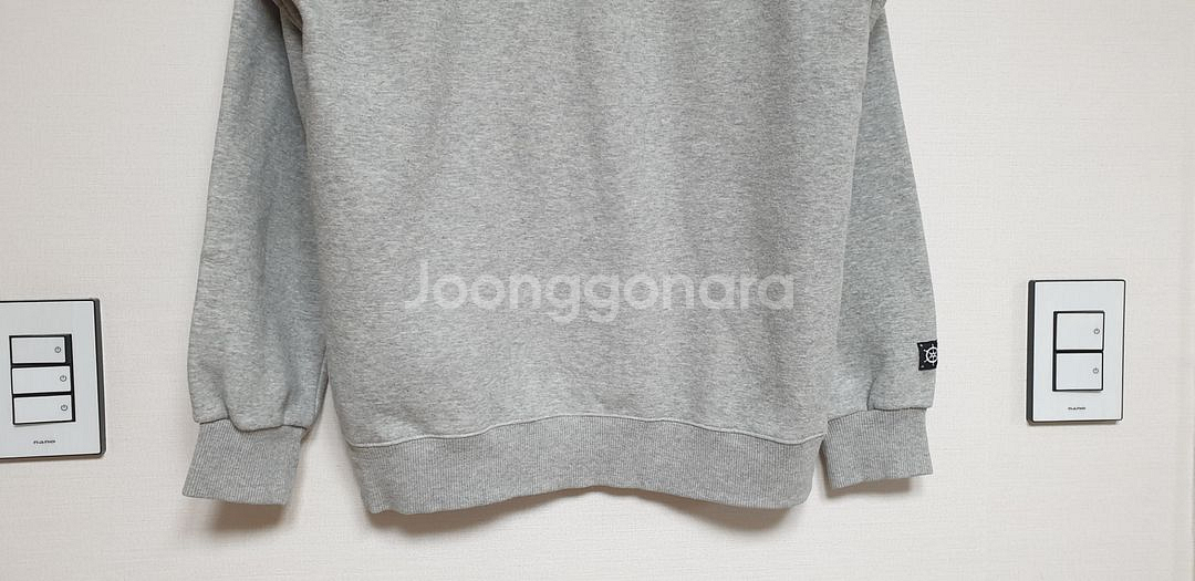 Rudder 남성 맨투맨 기모 그레이 95--5