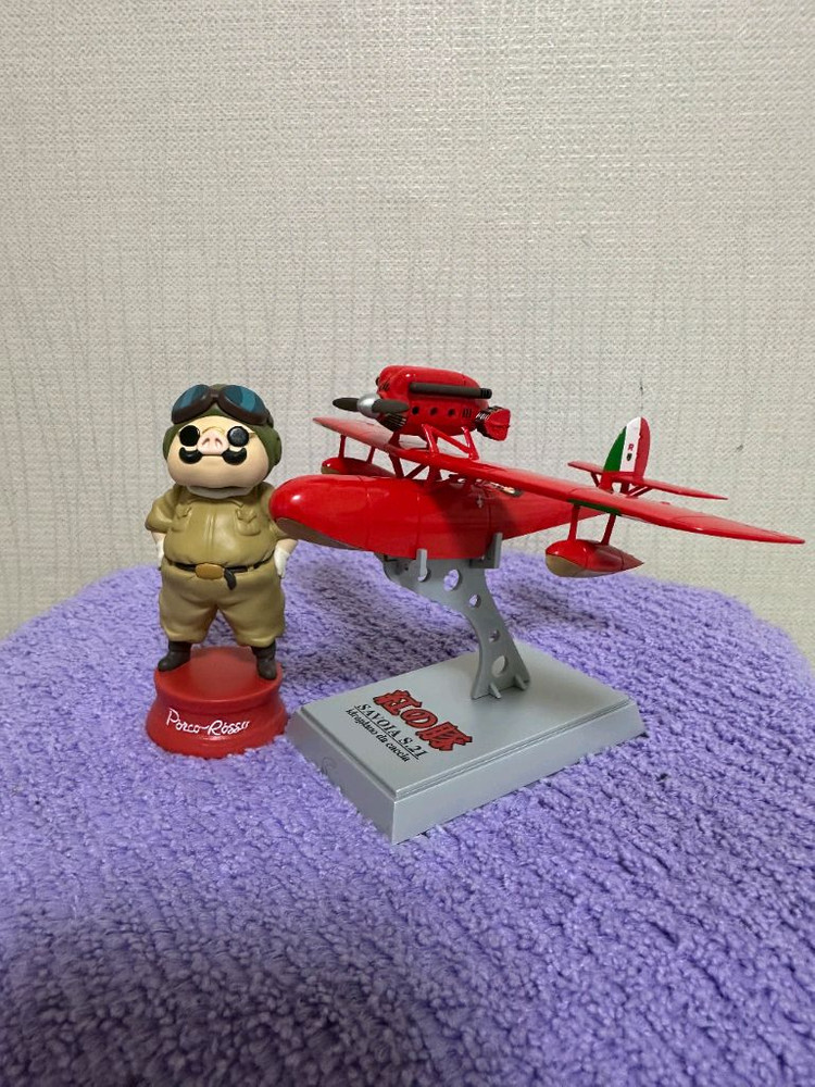 지브리스튜디오 붉은돼지 파인몰드 사보이아 $.21 1/72 스케일 GBL 포르코 보블헤드 2개 일괄판매(개봉미전시--1