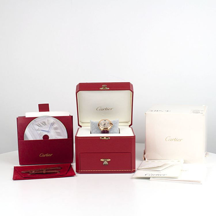 [중고명품다올] 까르띠에 발롱블루 다이아 핑크골드 오토매틱 시계 36mm WE902028--1