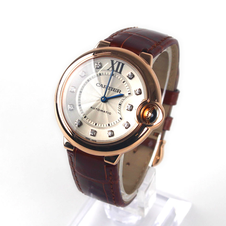[중고명품다올] 까르띠에 발롱블루 다이아 핑크골드 오토매틱 시계 36mm WE902028--2