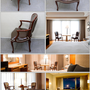워커힐호텔에서나온 가죽 의자 다량 이미지