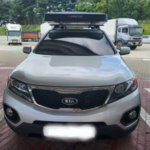 아이캠퍼 스카이캠프2.0(4인용) 무광 지도버전 루프탑텐트 캠핑 (풀셋) 이미지