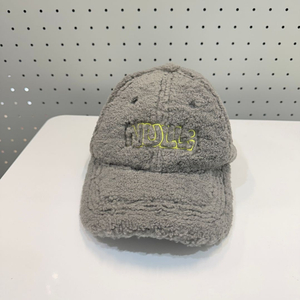 회색 플리스 양털모자 뽀글이 캡 4015