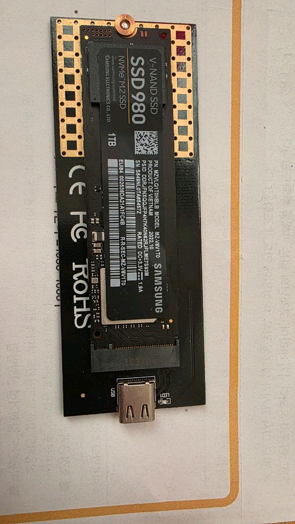 삼성 980시리즈 NVMe M.2 SSD 1TB 이미지
