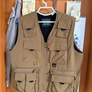 리바이스 브라운 포켓 베스트 조끼 L