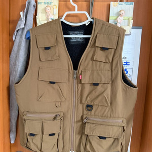 리바이스 브라운 포켓 베스트 조끼 L