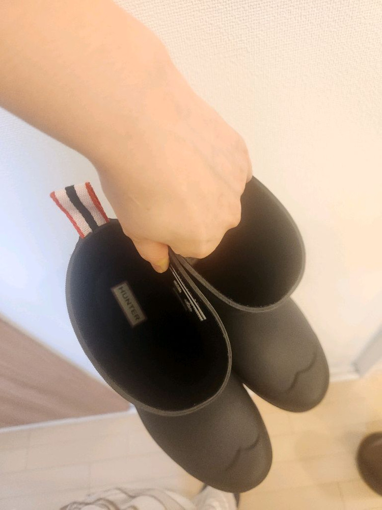 헌터레인부츠 플레이숏 블랙 이미지