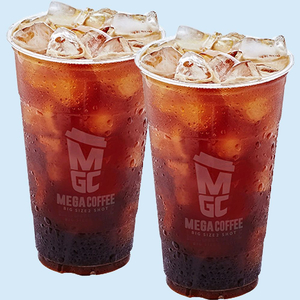 오늘까지 메가커피 아이스 아메리카노 2개 3,200원