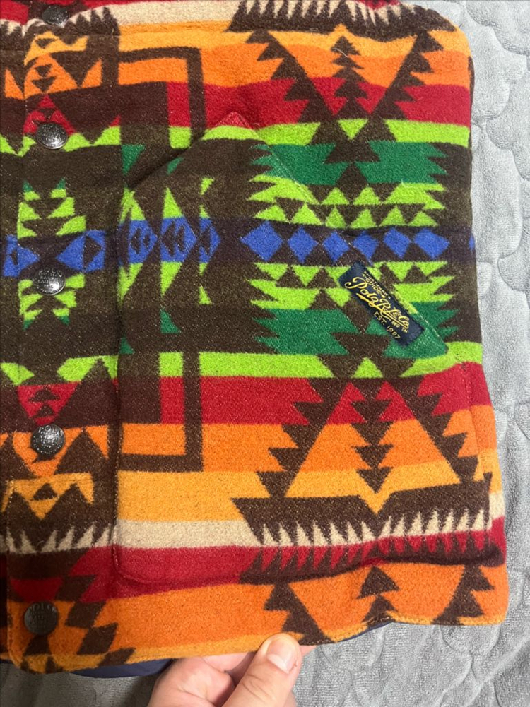 새제품)폴로 랄프로렌 네이티브 조끼 패딩 S size--3