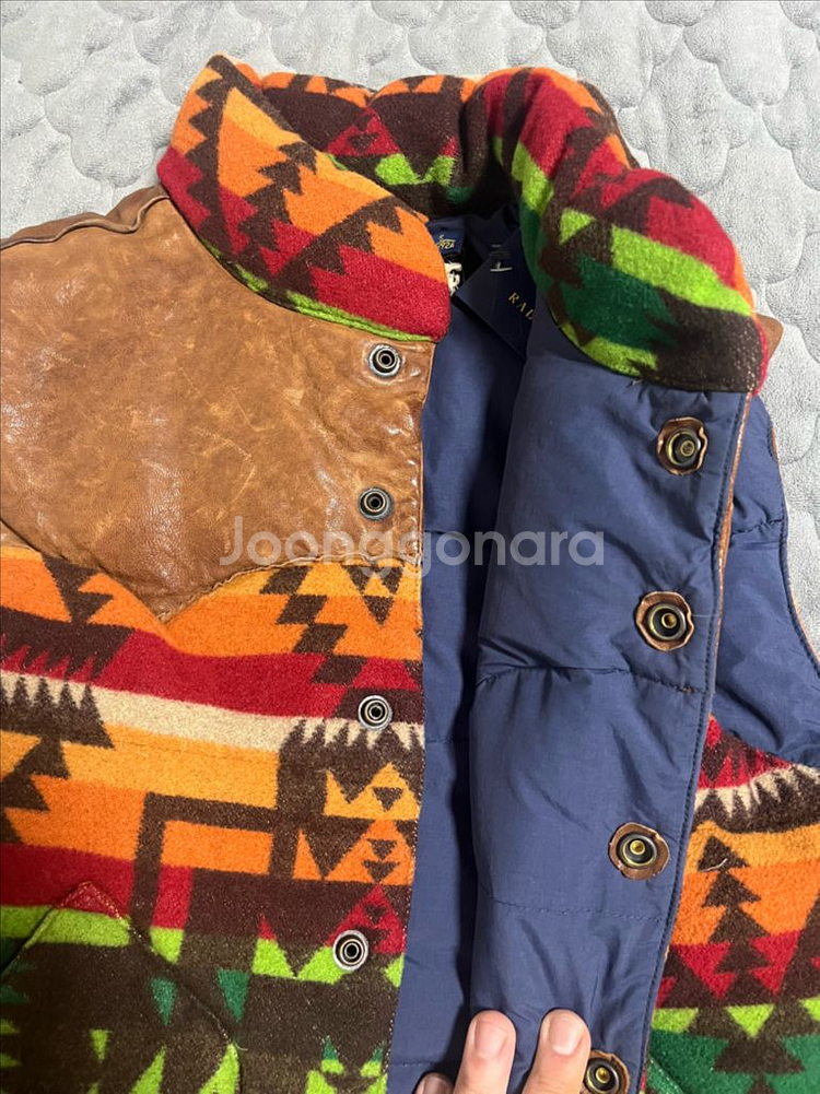 새제품)폴로 랄프로렌 네이티브 조끼 패딩 S size--4