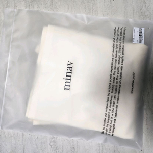 (새상품) 미나브 골지 크롭 롱슬리브 아이보리 L