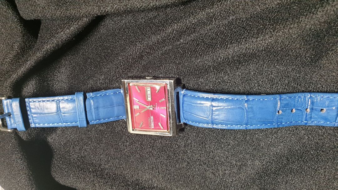 세이코 5엑트 사각 오토매틱 시계 팝니다--2