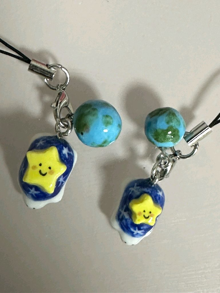 거북이 키링(별을 업은 거북이 with 지구)--1