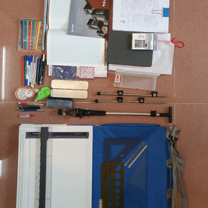 건축사 시험 제도판 제도 도구 합격자 공부자료