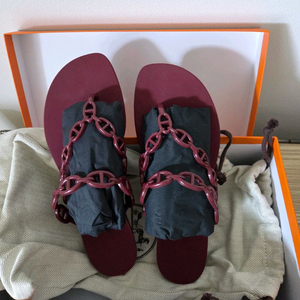 HERMES 아일랜드 젤리샌들 37사이즈