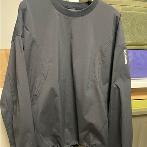 새상품.XXL) 살로몬 uni 슬레이트 우븐풀오버(블랙)