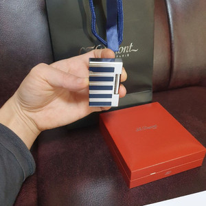 [정품] 듀퐁라이터 라인2 ca16792 블루 팔라듐 백금 듑퐁라이타