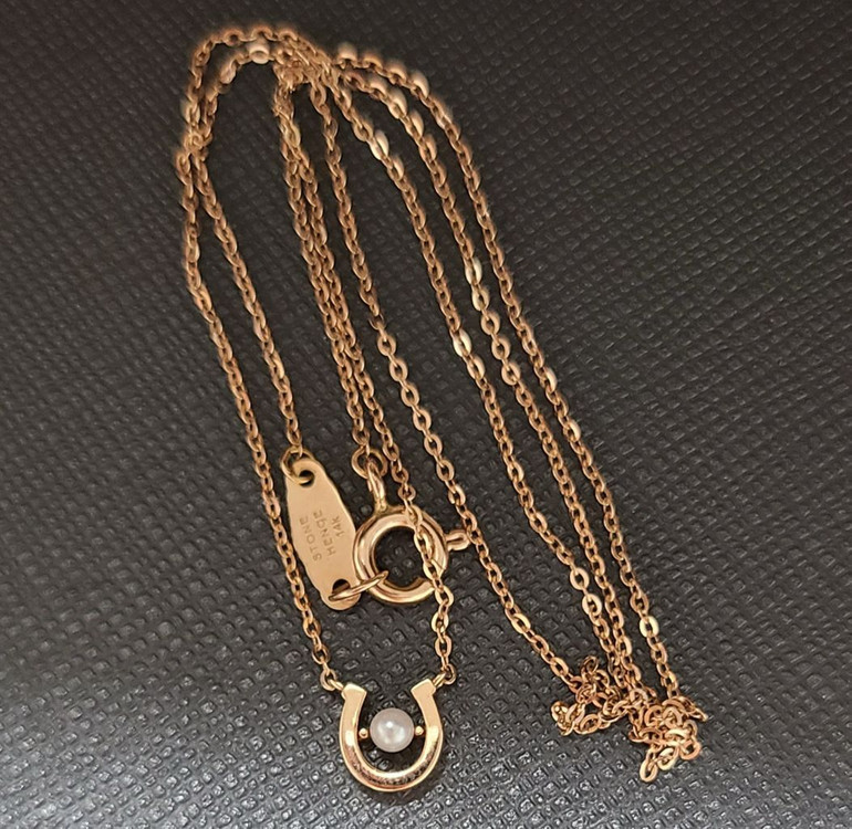 (정가 71만원) 스톤헨지 14k 럭키유 진주 목걸이 이미지