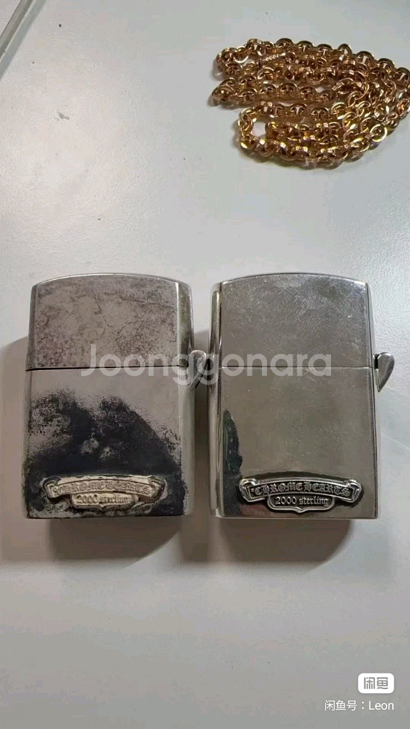 크롬하츠 925실버 타이니 지포 라이터--1