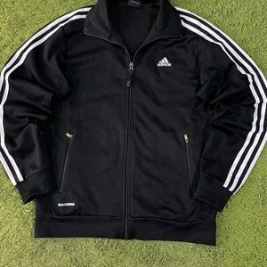 아디다스 블랙 검흰 트랙탑 져지집업 95/M 이미지