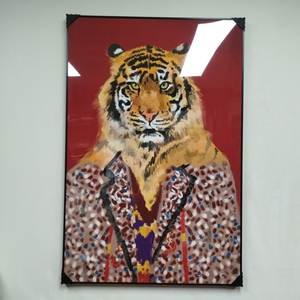 구찌 호랑이그림 사자그림 유화그림 구찌신발 대형 그림액자 그림 액자 팝아트 인테리어소품 명품그림 명품액자 동물그림 이미지
