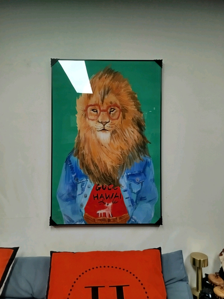 구찌 호랑이그림 사자그림 유화 꽃 구찌신발 대형 그림액자 그림 액자 팝아트 인테리어소품 명품그림 명품액자 동물그림 이미지