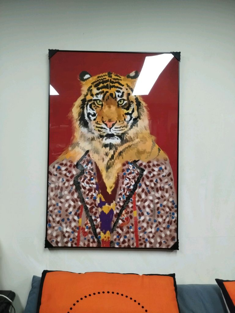 구찌 호랑이그림 사자그림 유화 꽃 구찌신발 대형 그림액자 그림 액자 팝아트 인테리어소품 명품그림 명품액자 동물그림 이미지