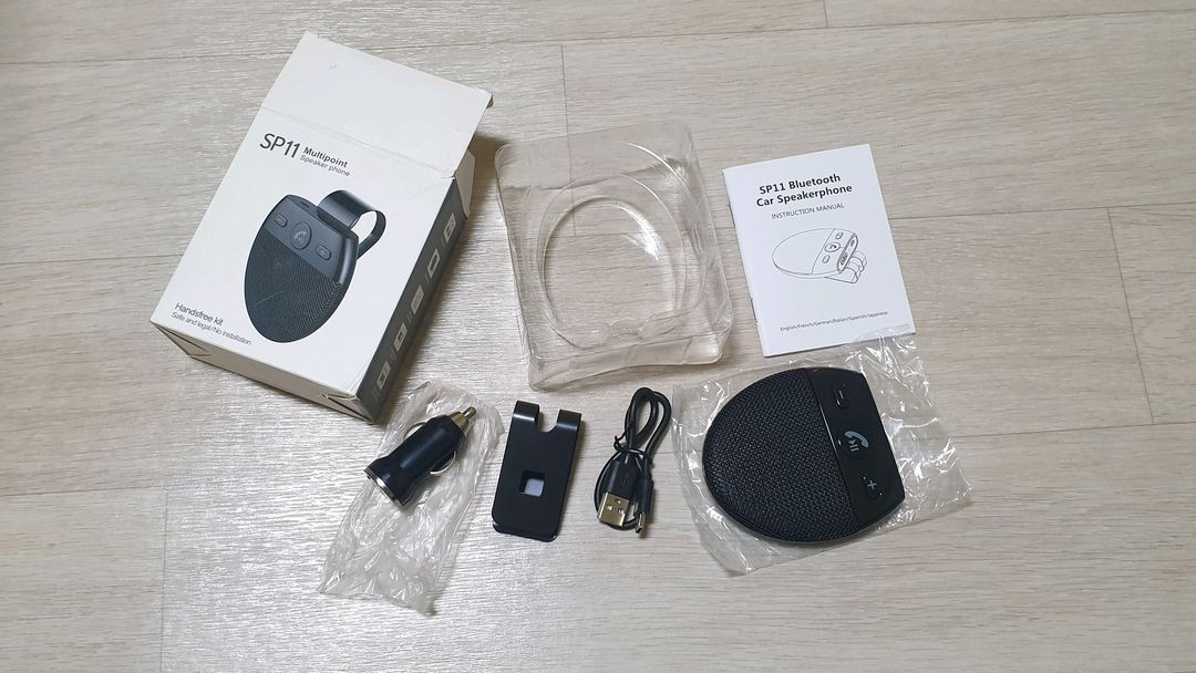 차량 햇빛가리개용 .블루투스 스피커 SP11 이미지