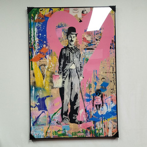 앤디워홀 찰리채플린 하트 캔스프 대형 그림액자 그림 액자 팝아트 인테리어소품 명품그림 명품액자 동물그림 이미지