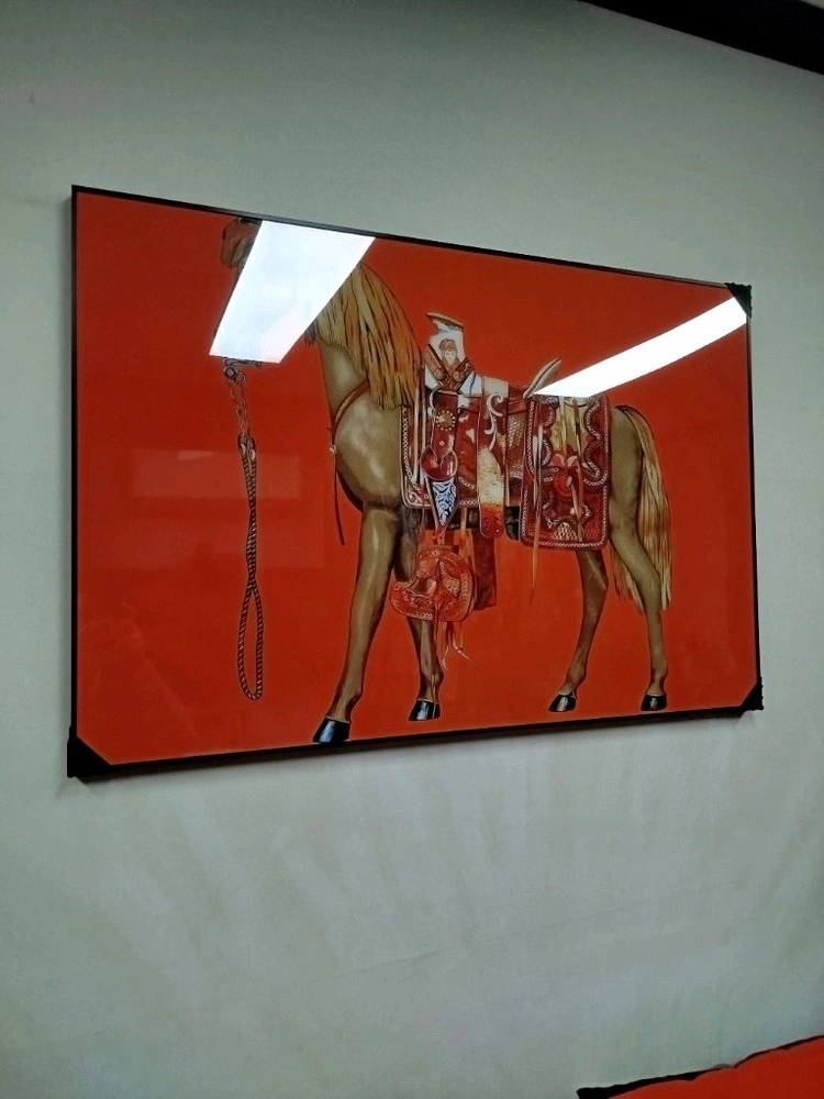에르메스 말그림 말액자 승마그림 승마액자 대형 그림액자 그림 액자 팝아트 인테리어소품 명품그림 명품액자 동물그림 이미지