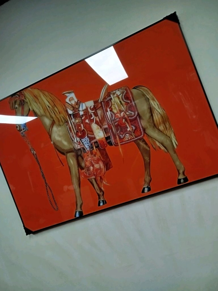에르메스 말그림 말액자 승마그림 승마액자 대형 그림액자 그림 액자 팝아트 인테리어소품 명품그림 명품액자 동물그림 이미지