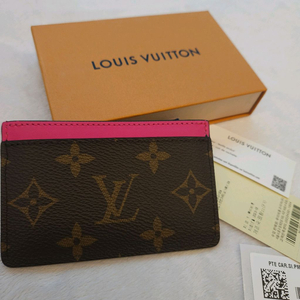 루이비통 카드지갑 포트 카트 심플 핑크 카드홀더 m82874