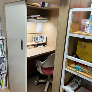 독서실책상 아이디어스터디 1인실 독서실 책상 워크스테이션 프로 1200 슬라이딩도어