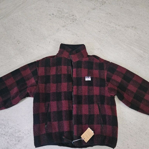 아웃도어 체크 플리스 자켓