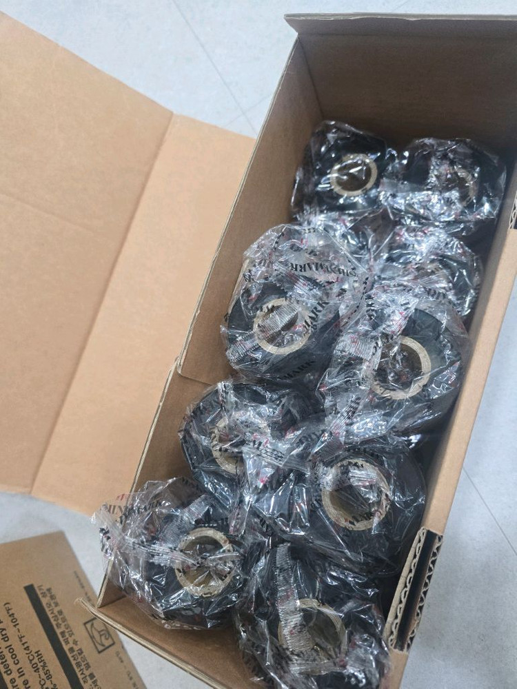 ITW B220 60X300M 바코드프린터 레진 리본 먹지 바코드리본 라벨프린터--3