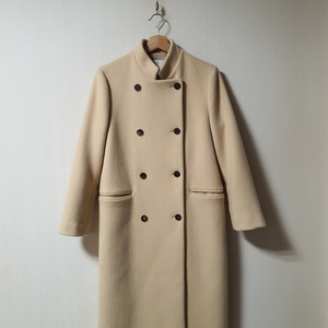 산드로 sandro 더블 브레스트 캐시미어 울 코트 43사이즈
