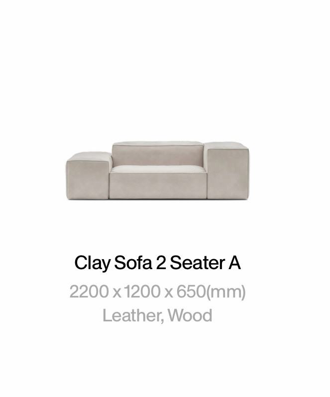 잭슨카멜레온 클레이 모듈 가죽 소파 clay leather sofa--4