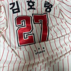 기아타이거즈 브랜드데이 유니폼 김호렁 110 테두리 마킹까지했어요