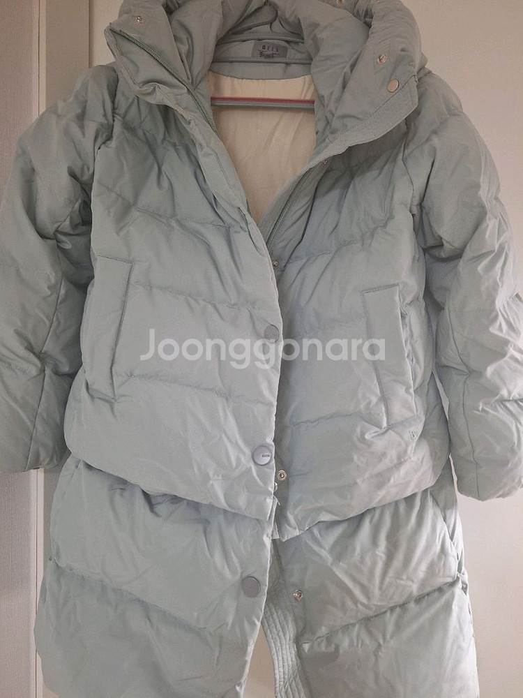 BEEN 빈 디터처블 민트 덕다운패딩 145사이즈--2