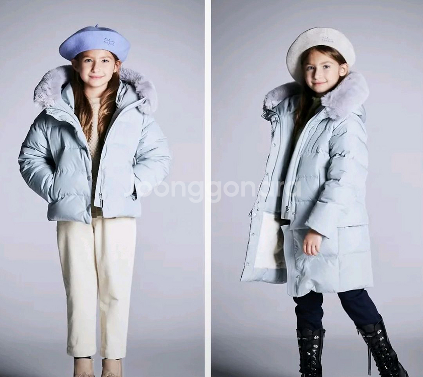 BEEN 빈 디터처블 민트 덕다운패딩 145사이즈--7