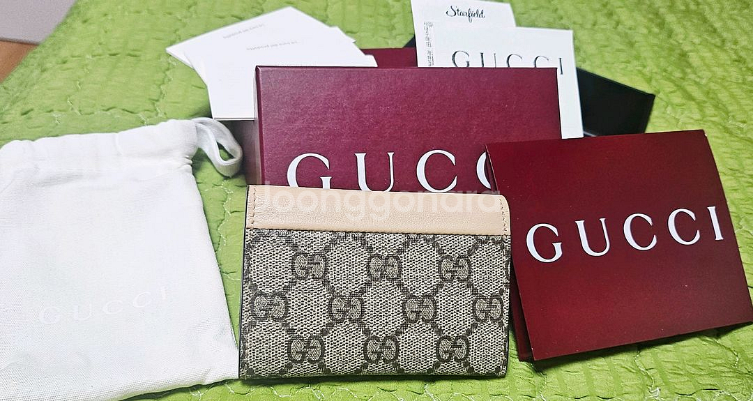 꾸찌 마몽 카드지갑 (스타필드 꾸찌 매장 정품)--1