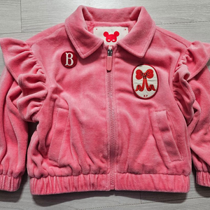 베베드피노 퍼프 리본 프릴 벨로아재킷100+양말