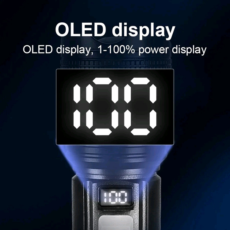 새상품) C충전식 고사양후레쉬 손전등 랜턴 렌턴 방수--1