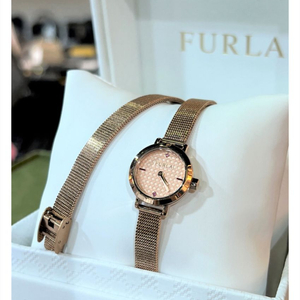 FURLA 훌라 더블스트랩 로즈골드 시계 이미지