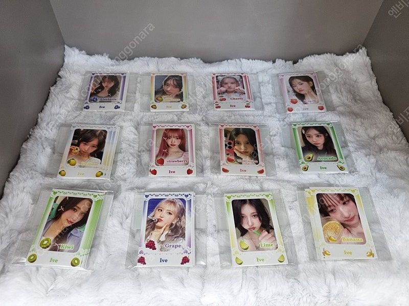 아이브 도무송 과일 찌라시 프리쿠라 포카 비공굿 문굿 이미지