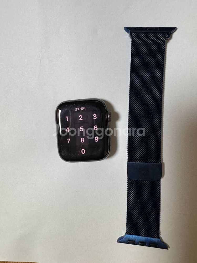 애플워치 SE 나이키버전 44mm 스페이스 그레이--0