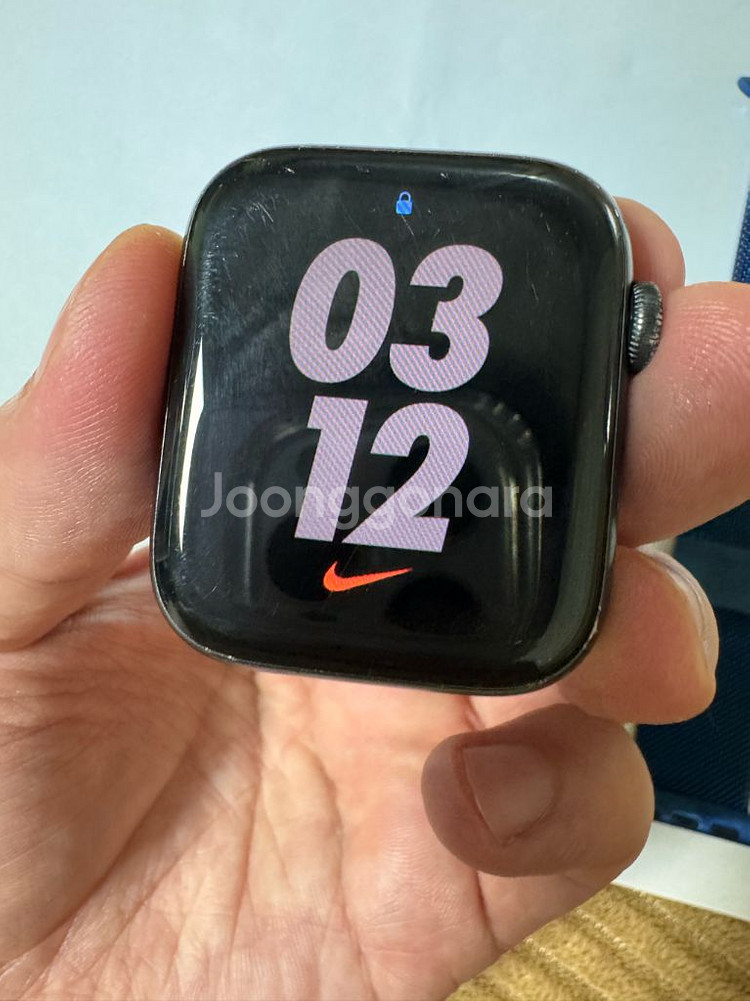 애플워치 SE 나이키버전 44mm 스페이스 그레이--7