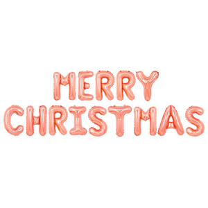 [크리스마스데코] MerryChristmas 풍선 가랜드 - 로즈골드